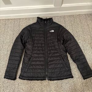 The North Face Girls Reversible Mossbud Swirl Black Sz XL